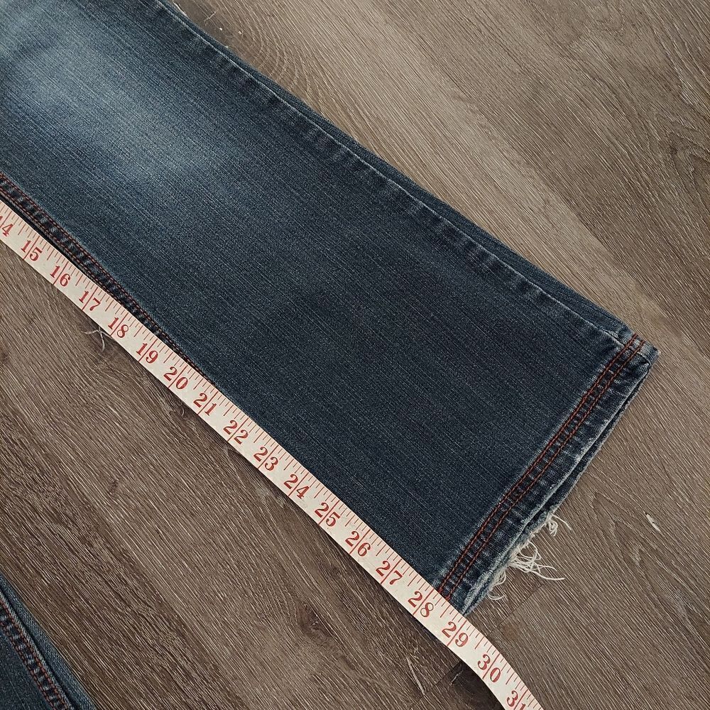 No Boundaries Vintage 90s Embellished Flare Jeans Size 9 - Picture 9 of 10